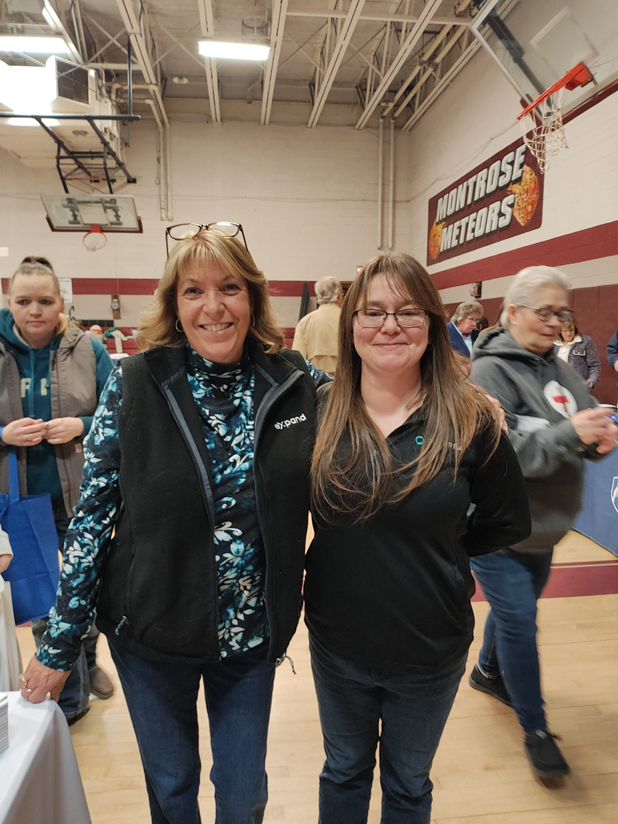 Bonnie Morris of Coterra Energy welcomed Betty Jo Morris of Expand Energy to the 35th Ag Day event at Montrose High School on March 21. Both companies partnered to cover the cost of lunch for more than 700 attendees.