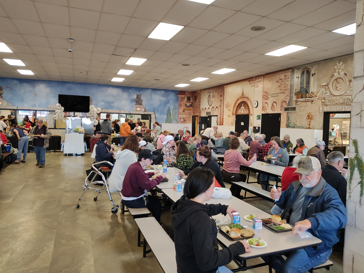 Guests at Ag Day on March 21 enjoyed a free ham and macaroni lunch thanks to Coterra Energy and Expand Energy.
