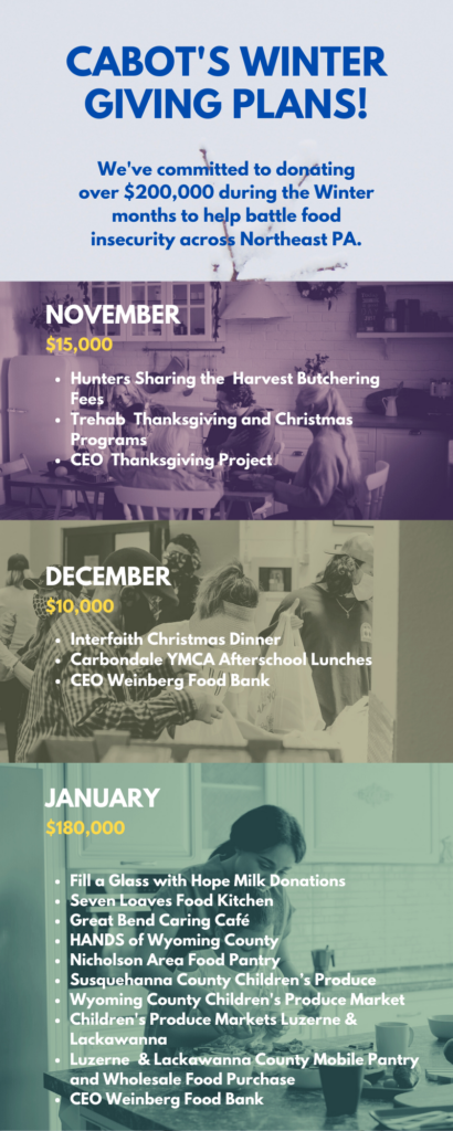 Cabot Winter Giving Graphic