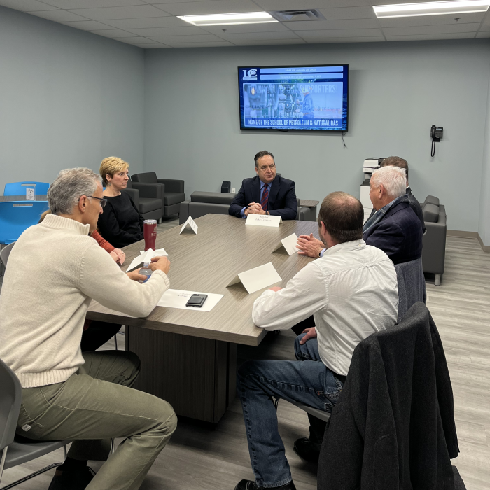 Jake Corman at Round Table with Community Members